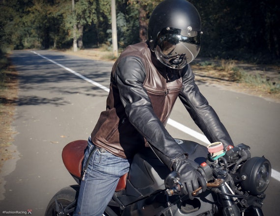 Leather Jacket Cafe Racer Leather Jacket Custom Leather - Etsy