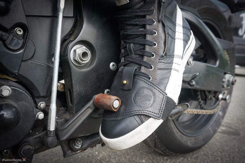 Motorcycle Shifter Boot Protector \/ Keep your left boot free of wear \/ simple shifter boot leather protector \/ shoes leather protector