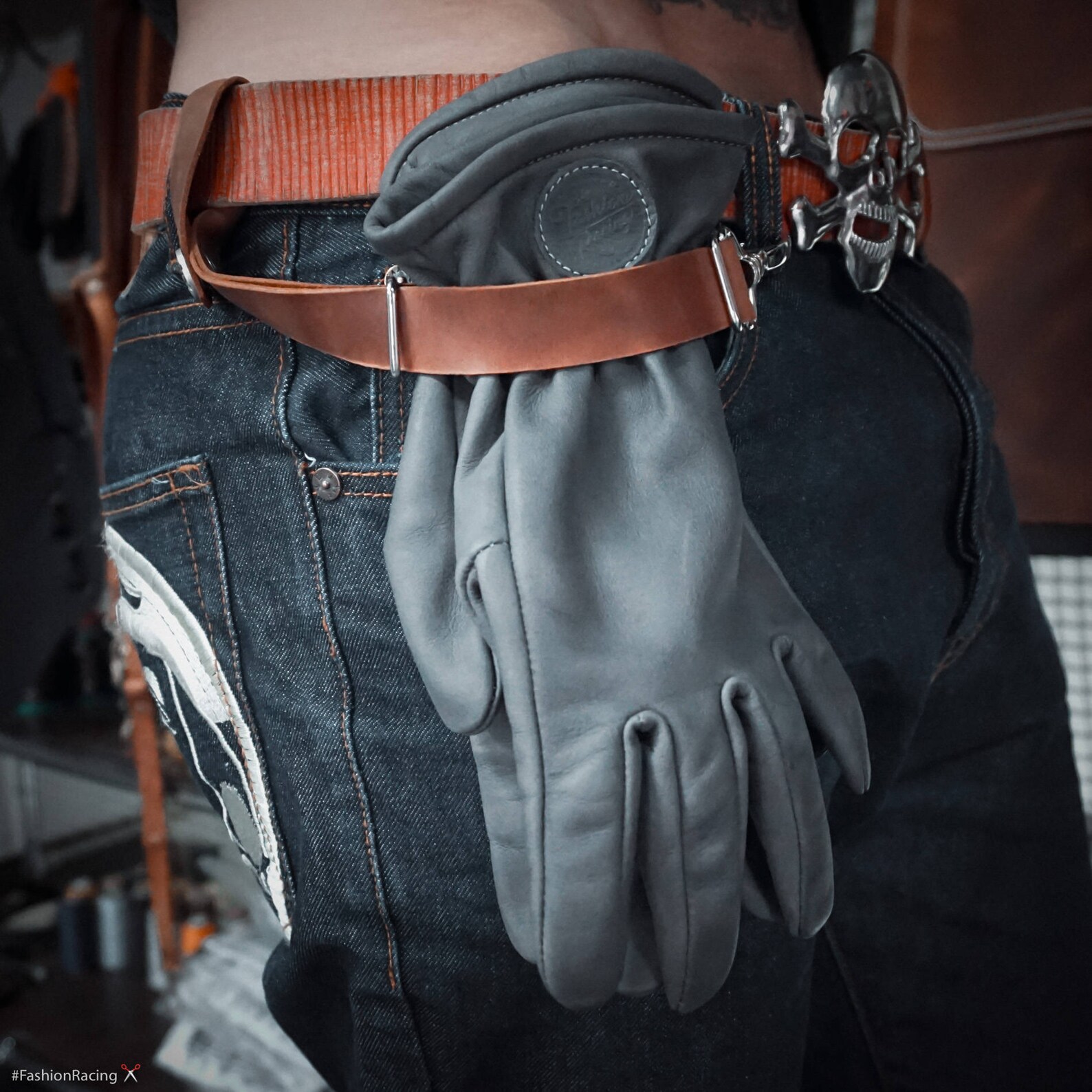 Leather Glove Keeper Glove Holder Firefighter Glove Strap Etsy