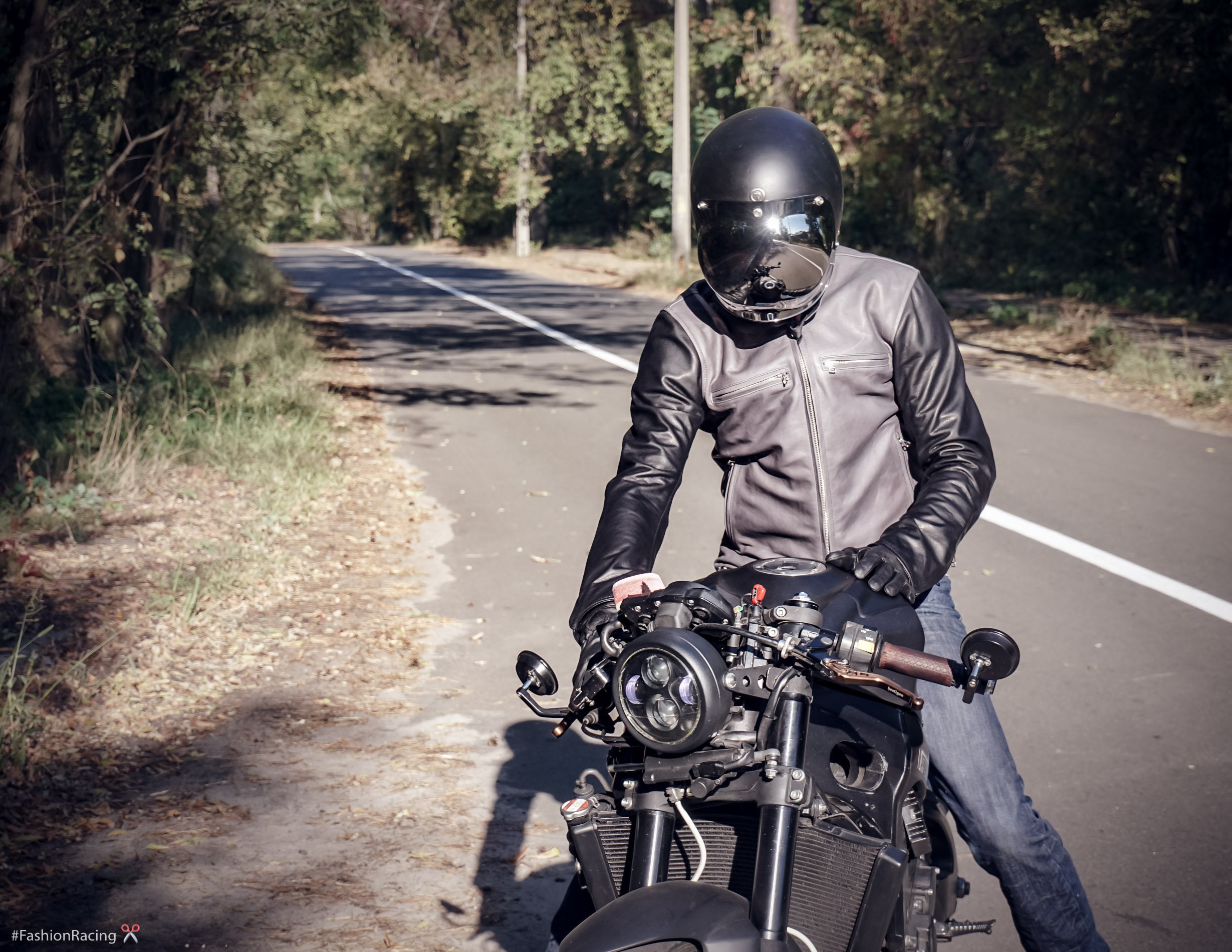 Blouson Moto Cuir Homme Vintage Veste En Cuir Vieilli Café Racer