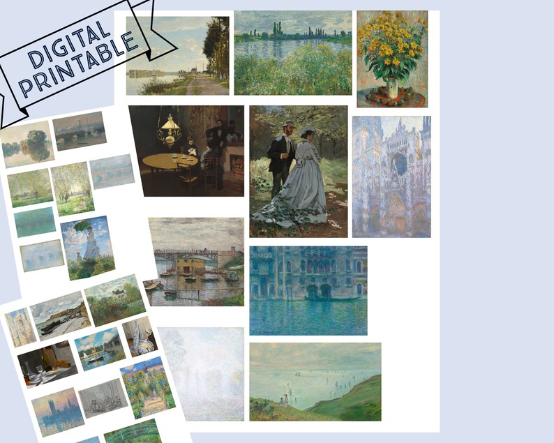 Claude Monet Printable Classic Painting Master Collection Etsy Claude Monet Printable Classic Painting Master Collection Etsy