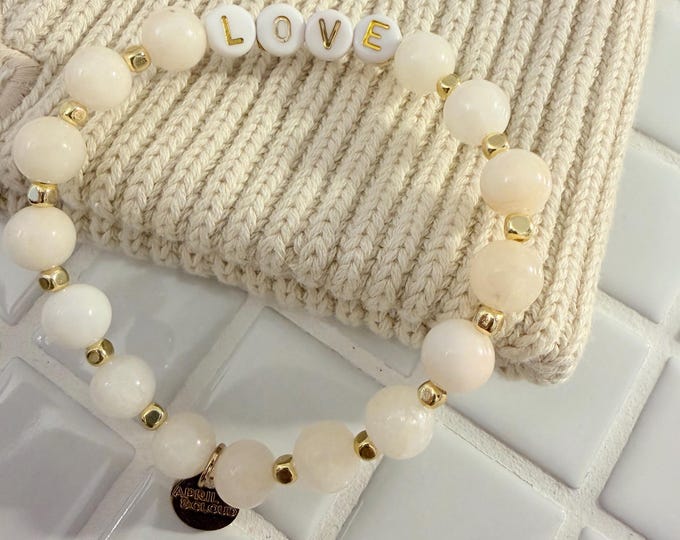 ICONIC LOVE all white Bracelet by April & Cloud