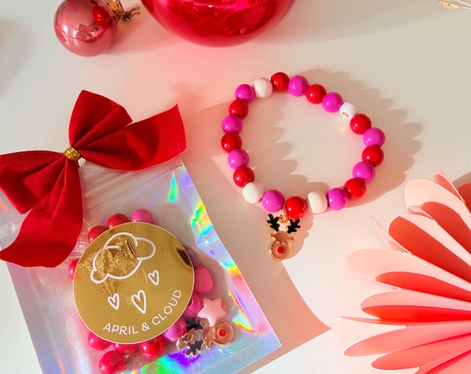 Holiday Bracelet Kit - Make your own Magic / DIY Christmas Set / Advent Calendar Filler / Christmas Gift for Children & Adults