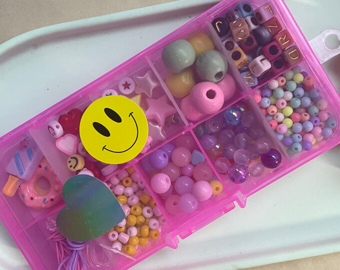 DIY craft box beads for kids from April & Cloud