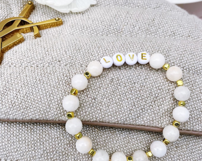 ICONIC LOVE all white Bracelet by April & Cloud