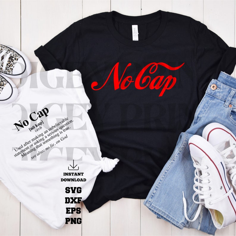 No Cap Svg No Cap Definition SVG Cut Files PNG Jpg Etsy Finland