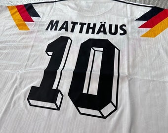 matthaus 1990 world cup Germany Retro soccer jersey classic football shirt