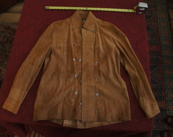 RARE!! John Stephen of Carnaby St. MOD ORIGINAL, 1967 designer deerskin shirt