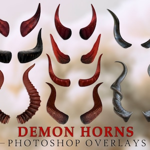 Demon Horns Maleficent Overlay Photoshop Overlays for Photoshop ...