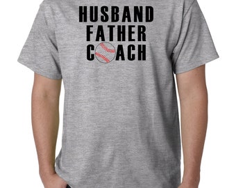 Baseball Coach T-shirt: Husband, Father, Sports Trainer Gift