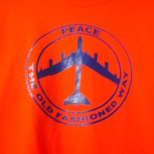 New Peace The Old Fashion Way Airplane Jet Custom Trendy Unisex T-shirt Tee Shirt Small 3XL Free Shipping