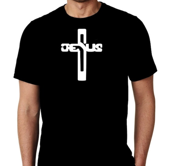 Jesus Cross Graphic T-Shirt: Religious Church Prayer Design