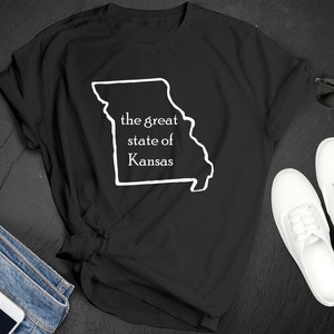 National Kansas Day The Great State Of Kansas Premium Short Sleeve Unisex T-shirt T-shirt piccola 3XL Regalo di spedizione gratuita