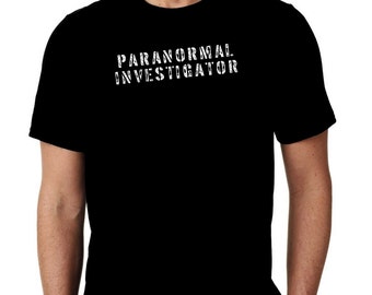 Paranormal Investigator Ghost Hunter EVP Spirits Custom Unisex Premium Trendy Short Sleeve Unisex Tshirt Tee Shirt Small - 3XL Free Shipping