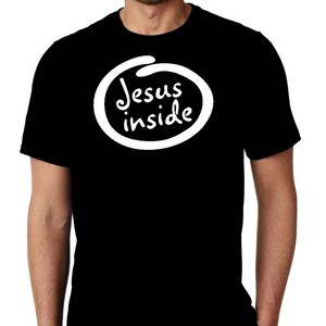 New Jesus Inside Religious Church Prayer Inspirational Custom Unisex Premium Short Sleeve Tshirt Tee Shirt Small - 3XL Free Shipping