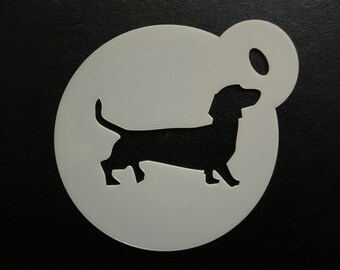 Dachshund Stencil Doxie Dog Breed Face Reusable Sheet S664