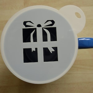 Unique bespoke new 100mm present craft and coffee stencil