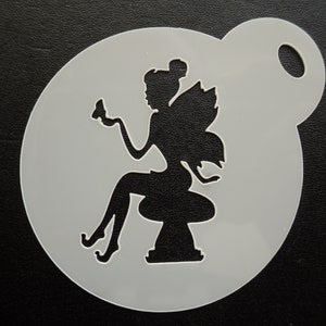 Nouveau pochoir unique de 60 mm sur mesure pour biscuits, créations manuelles et maquillage de fée sur champignon vénéneux