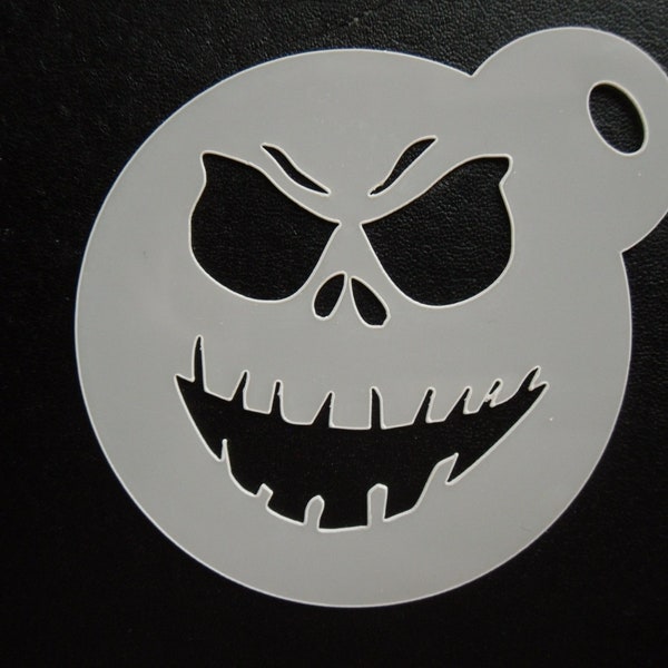 Unique bespoke new 60mm scary face cookie, craft & face painting stencil