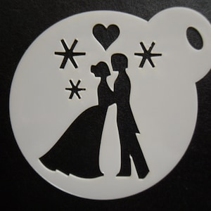Nouveau pochoir unique sur mesure de prince et de princesse de 60 mm, d’artisanat et de peinture faciale