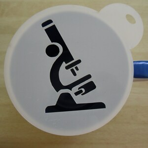 Unique bespoke new 100mm microscope craft and coffee stencil