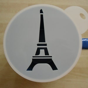 Unique bespoke new 100mm eiffel tower craft and coffee stencil