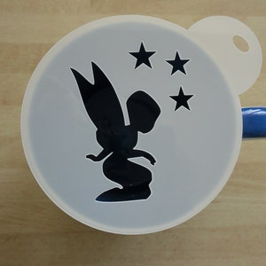 Unique bespoke new 100mm fairy child craft and coffee stencil