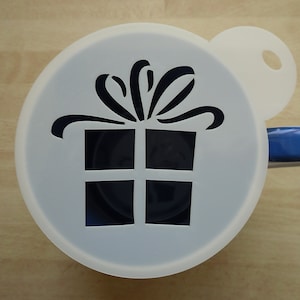 Unique bespoke new 100mm present image craft and coffee stencil