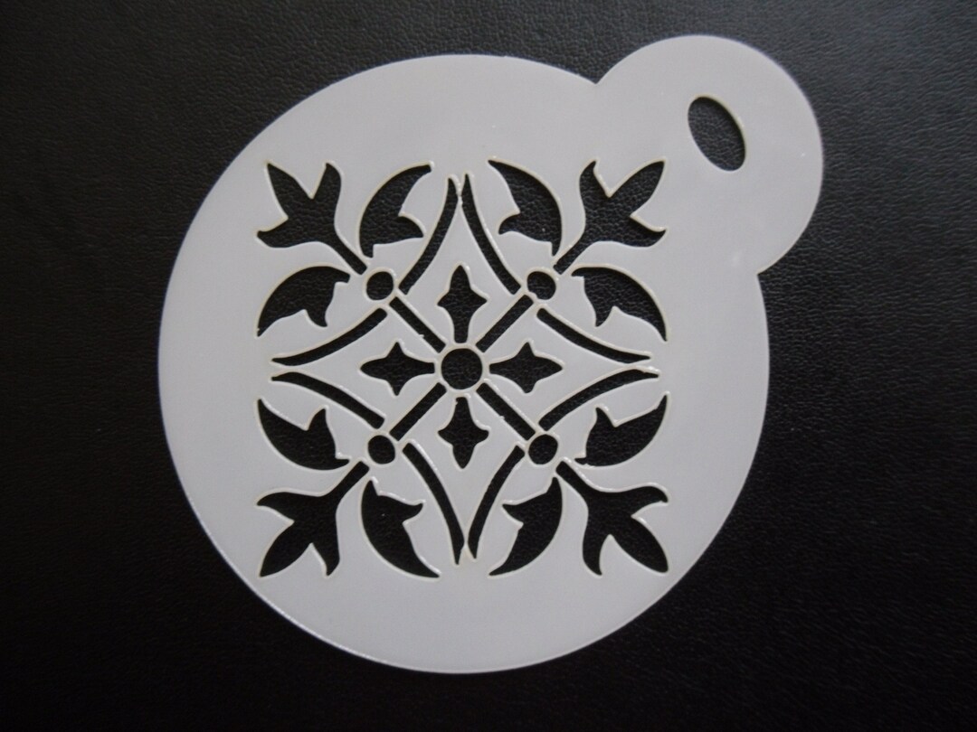 Unique Bespoke New 60mm Leaf Stencil Pattern Cookie, Craft & Face