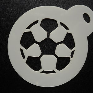 Unique bespoke new 60mm football cookie, craft & face painting stencil