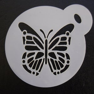 Unique bespoke new 60mm butterfly style cookie, craft & face painting stencil