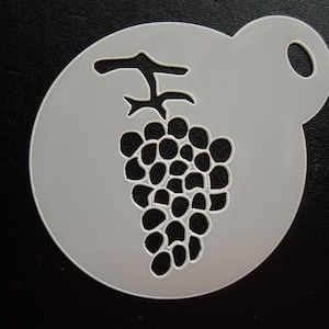 Nouveau pochoir unique sur mesure de raisins de 60 mm, artisanat et peinture faciale