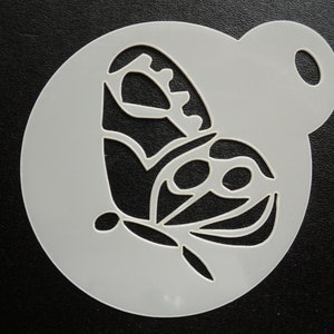 Unique bespoke new 60mm closed wing butterfly cookie, craft & face painting stencil