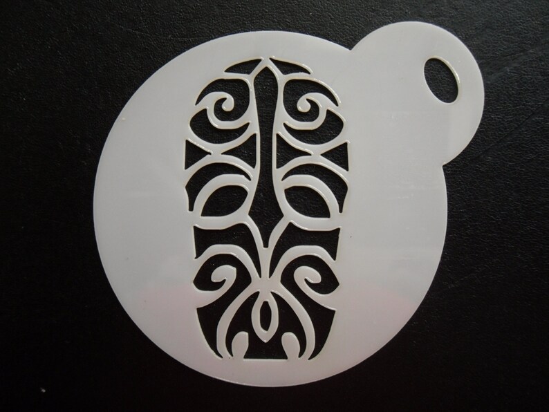 Unique bespoke new laser cut 60mm new tribal mask cookie,craft /& face painting stencil