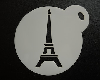 Nouveau pochoir unique sur mesure de 60 mm tour eiffel biscuit, artisanat et peinture faciale