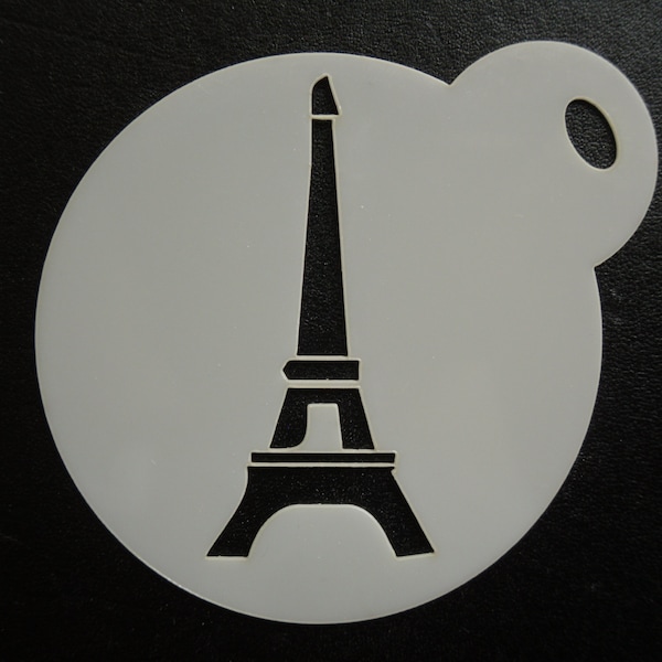 Unique bespoke new 60mm eiffel tower cookie, craft & face painting stencil