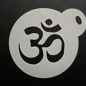 Unico nuovo simbolo yoga da 60 mm su misura cookie, artigianato e stencil di pittura del viso