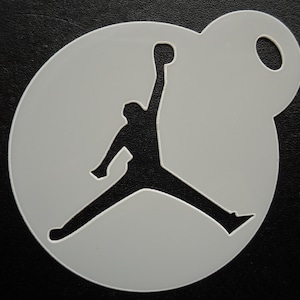 Biscuit unique sur mesure de 60 mm pour joueur de basket-ball, création artisanale et pochoir pour maquillage