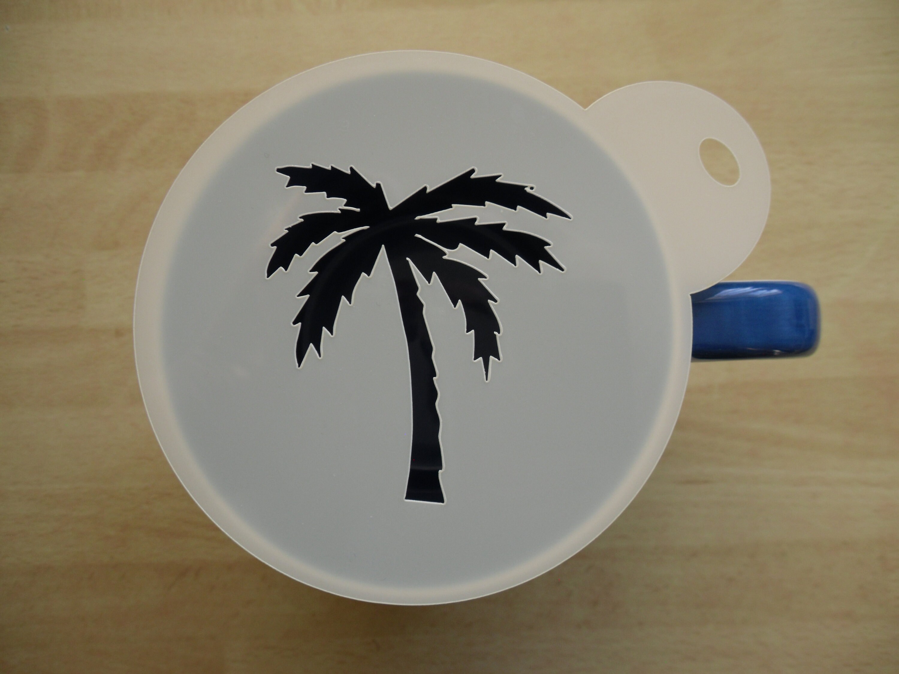 Palm Tree Coffee Art Stencil - moon + magnolia