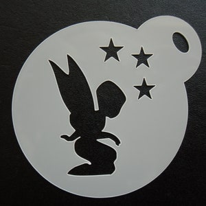 Unique bespoke new 60mm fairy child cookie, craft & face painting stencil