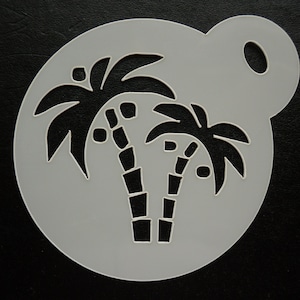 Unique sur mesure nouveau 60mm cocotiers biscuits, artisanat - pochoir de peinture de visage