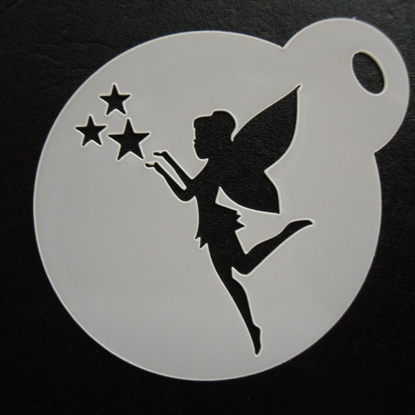 Unique bespoke new 60mm fairy wings cookie, craft & face painting stencil