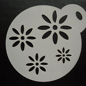 Nouveau pochoir unique sur mesure à motif de marguerite de 60 mm, artisanat et peinture faciale
