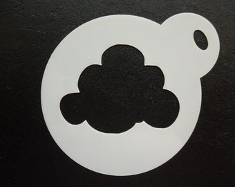 Unique bespoke new 60mm cloud cookie, craft & face painting stencil