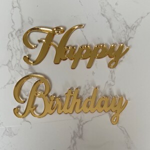 Happy birthday seperate cake charm