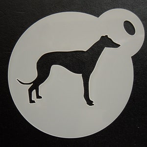 Unico su misura nuovo biscotto levriero da 60 mm, artigianato e stencil per pittura del viso