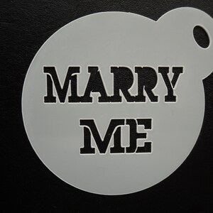 Unieke op maat gemaakte nieuwe 60mm trouw me cookie, ambacht & schminken stencil