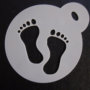Unico nuovo biscotto da 60 mm su misura, stencil artigianale e di pittura del viso
