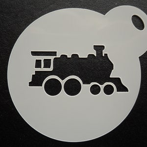 Pochoir unique sur mesure pour biscuits, travaux manuels et maquillage pour train de 60 mm