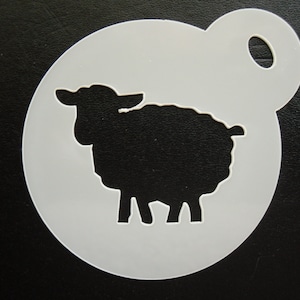 Nuovo stencil unico per biscotti di pecora da 60 mm, artigianato e pittura del viso